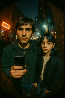 Mauricio y Lucia tras concierto